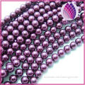 Bead glass pearl purple 16mm round.